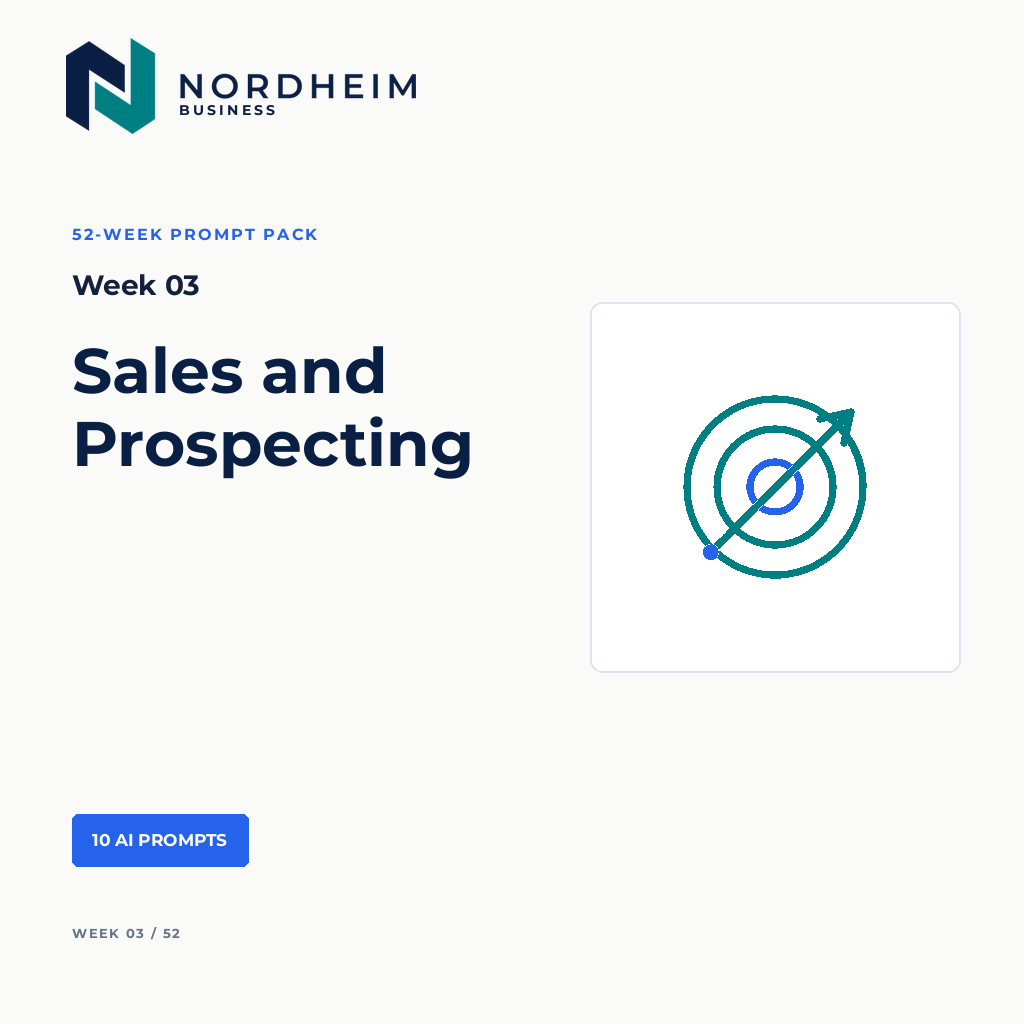 Week 03 | Sales and Prospecting — 10 AI Prompts