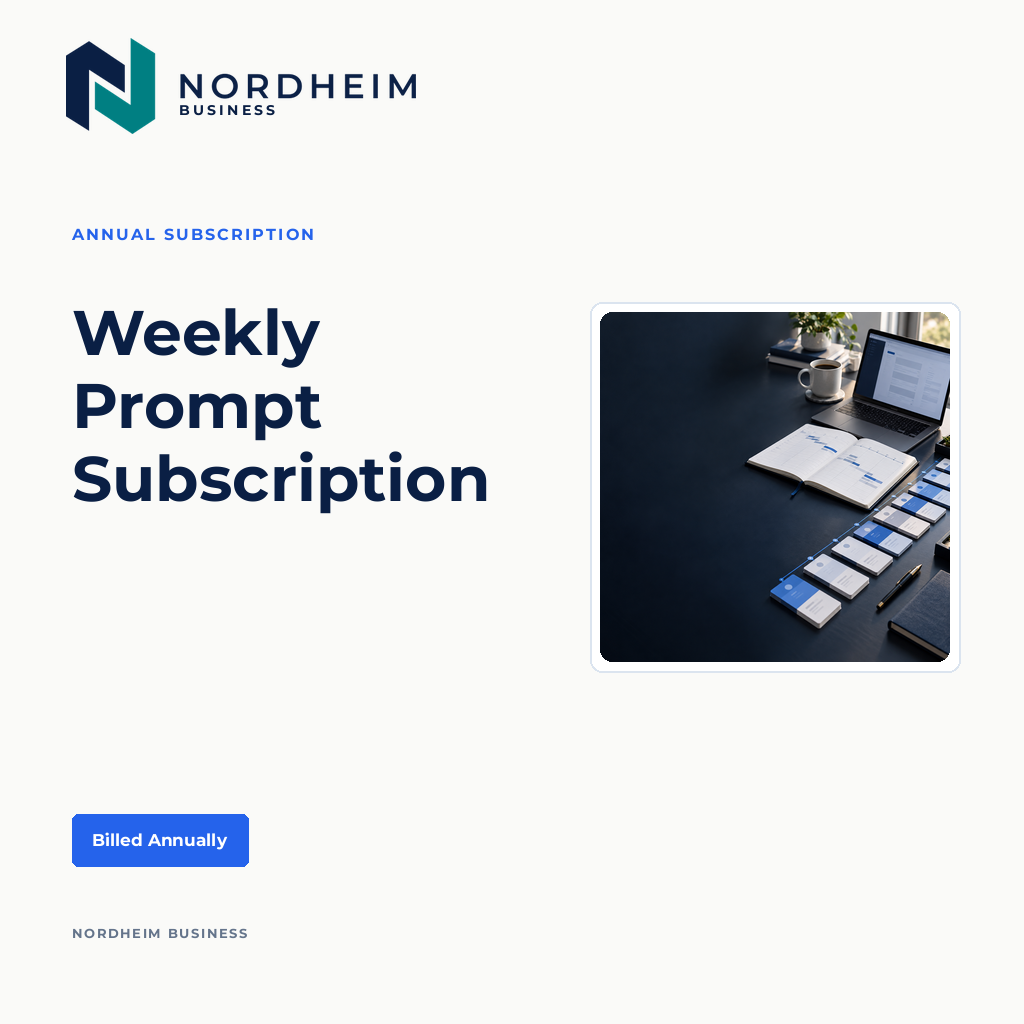 Nordheim Business Weekly Subscription — Annual