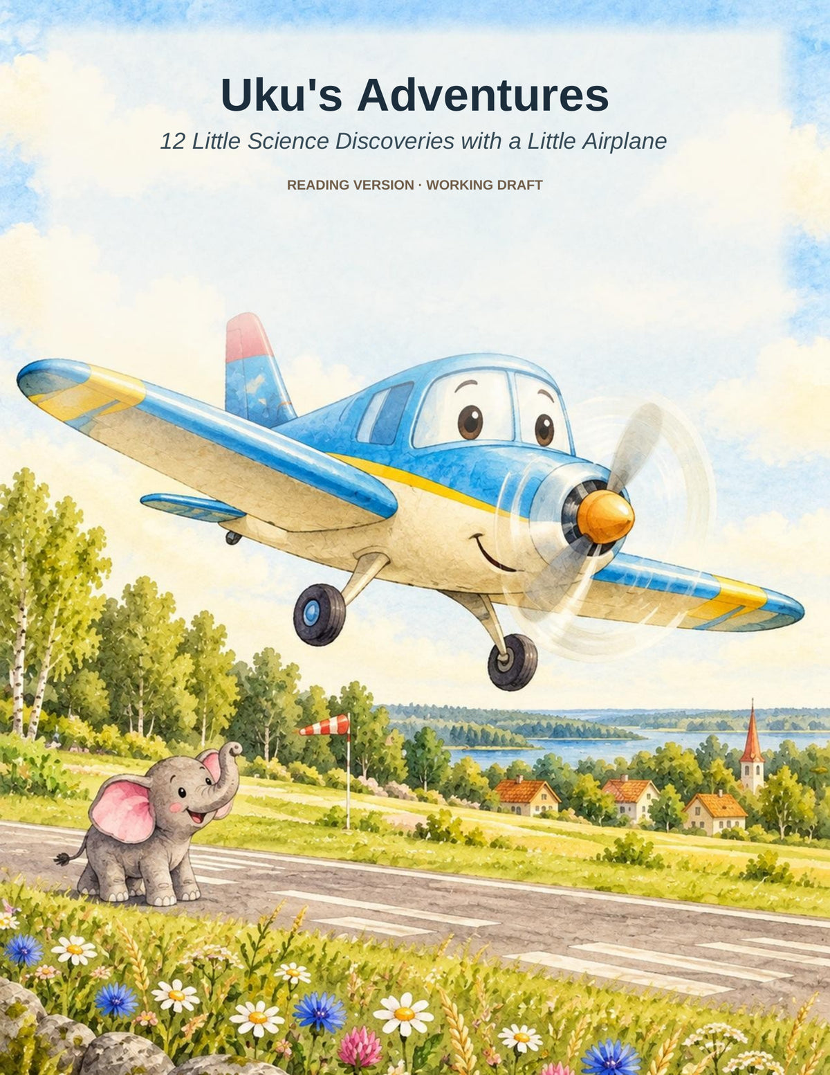 Cover illustration for Uku's Adventures, English reading version